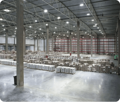 Finished commercial interior